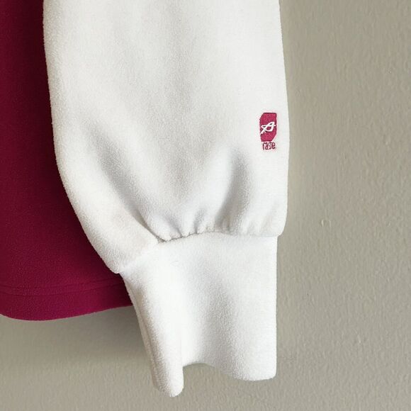 Orage Skiing Pink White Layering Top M Sweatshirt Long Sleeve Outdoors Fleece - Picture 5 of 12